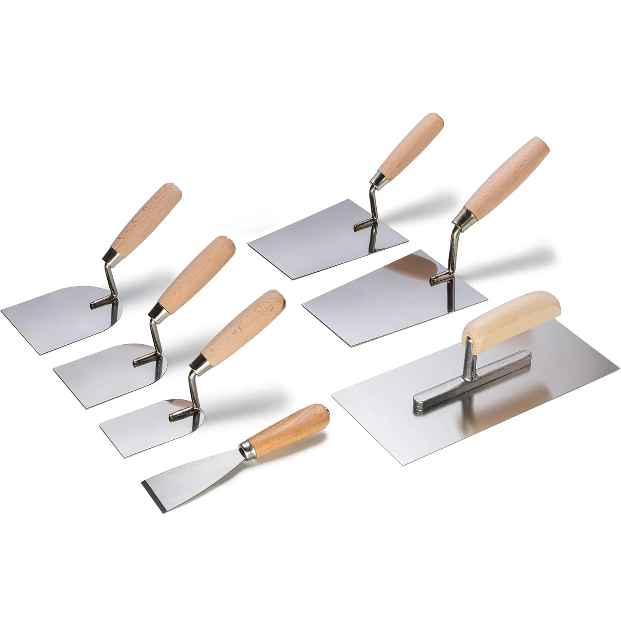 Profi Maurer Glättekelle Spachtel Set 7 tlg.