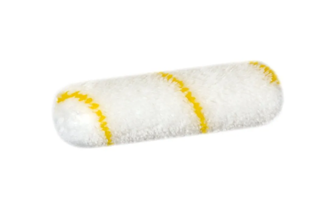 10 x Heizkörperwalze Gelbfaden 10cm mit 12mm Flor + Bügel 39cm