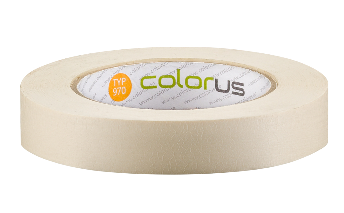 Colorus Premium Malerkrepp 90° Kreppband 50m x 19mm