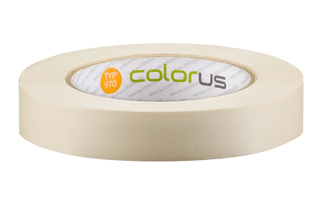 Colorus Premium Malerkrepp 90° Kreppband 50m x 19mm