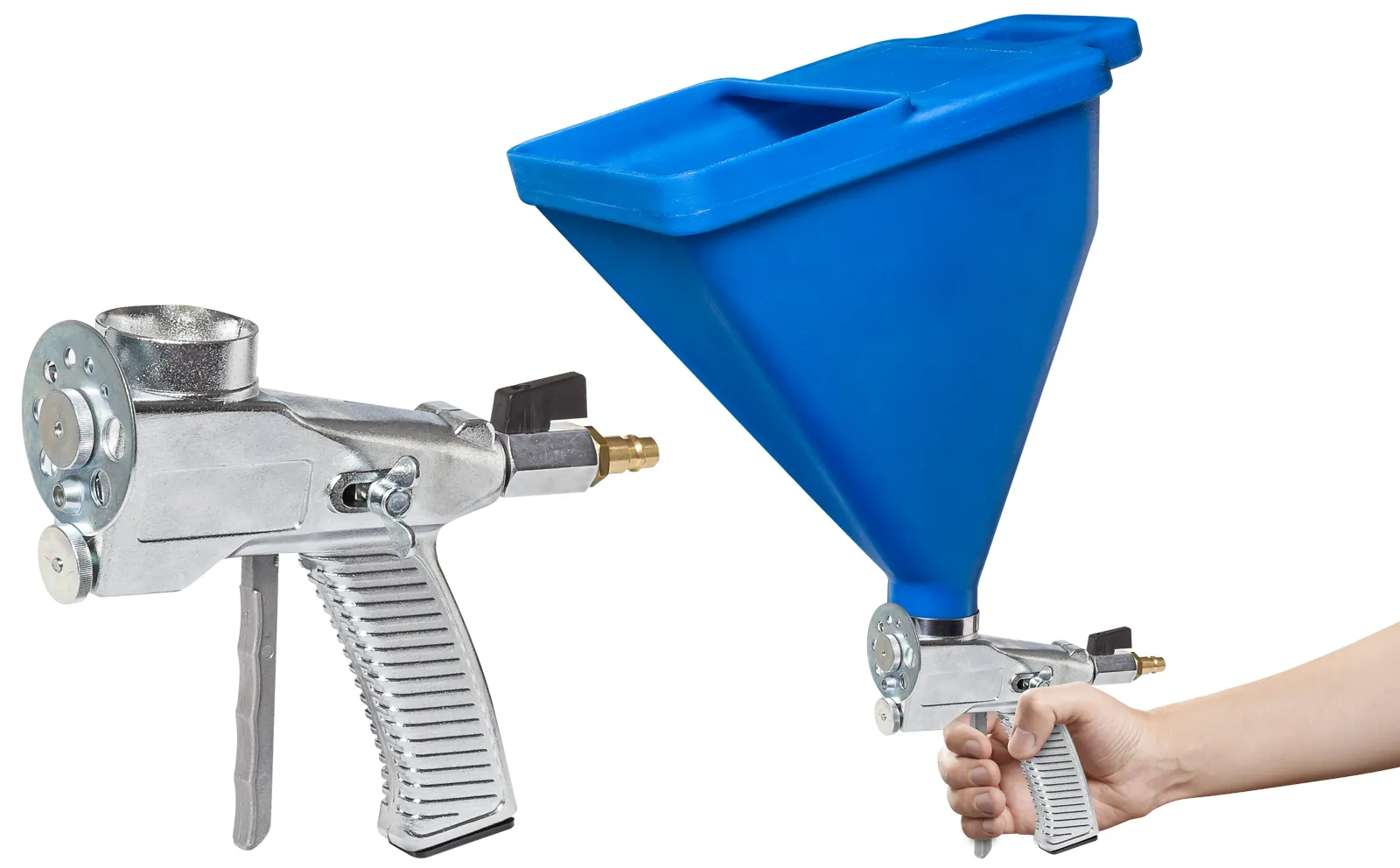 Pistolet à enduire Colorus PLUS pour enduits de 4 à 13 mm + entonnoir de 6 litres