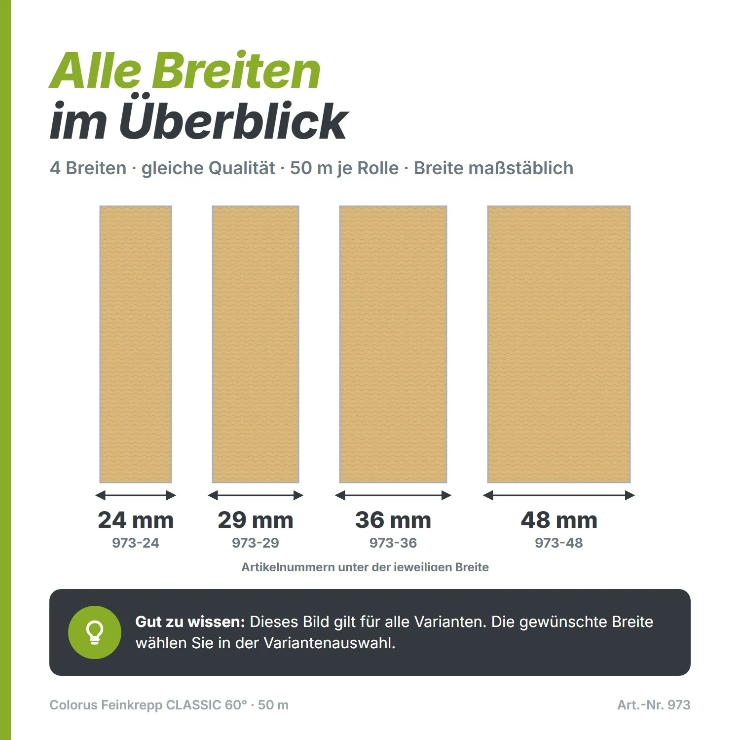 Profi Malerkrepp beige 60° Malerband 50m 24mm