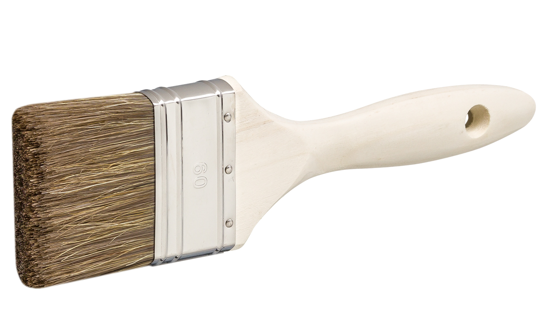 Professional flat brush LASUR glaze brush 80% top bristles 6.strength 60mm