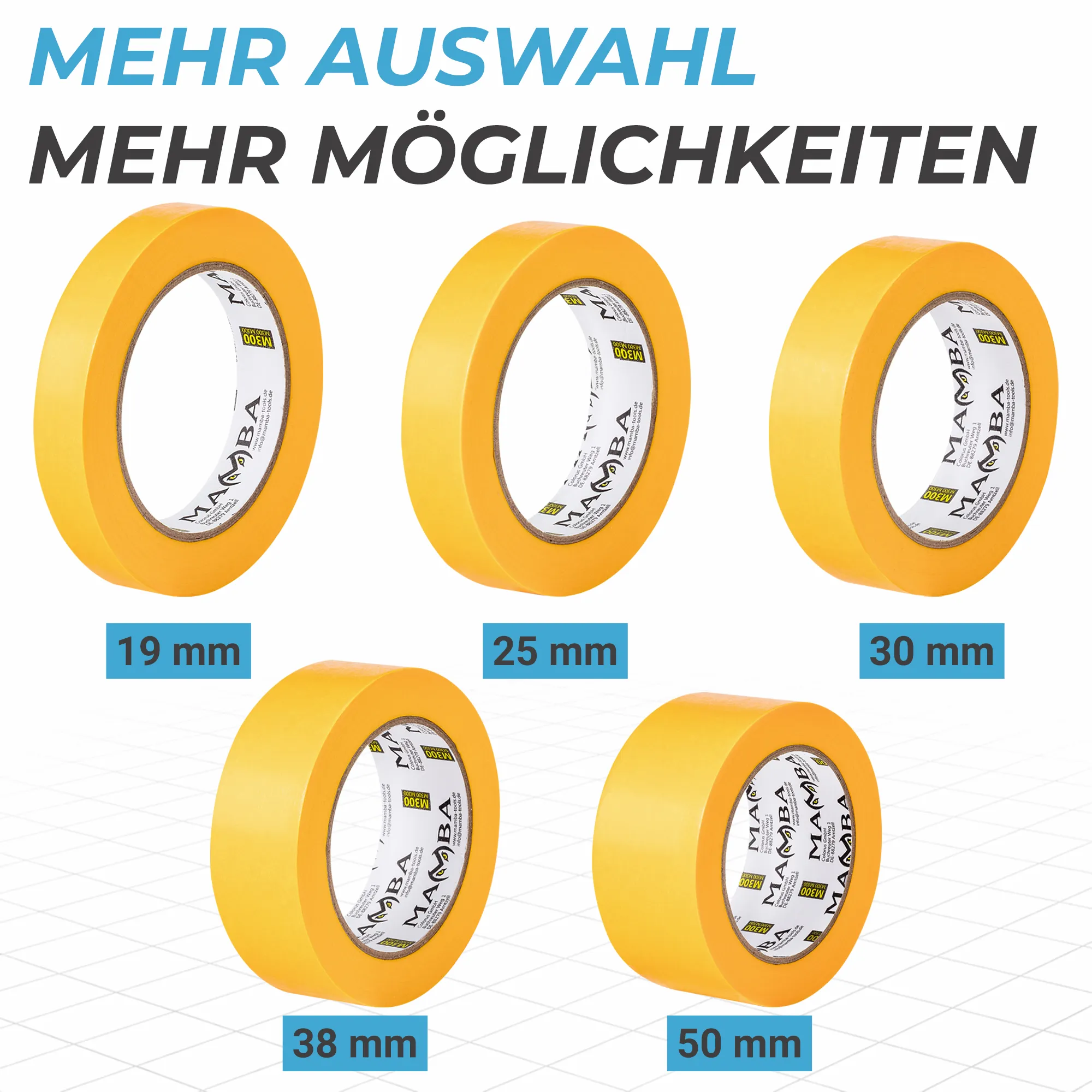Mamba Goldband UV 14 – Kartonangebote in Profiqualität 19–50mm