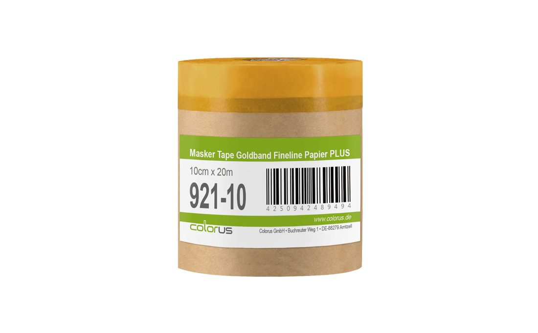 Colorus Premium Papier Masker Tape Goldband Fineline UV 30 10cm x 20m