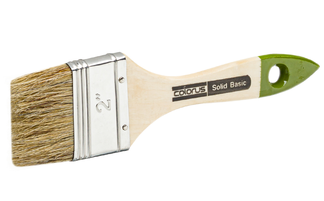 DIY flat brush SOLID paint brush 60% top bristles 5.thickness 50mm