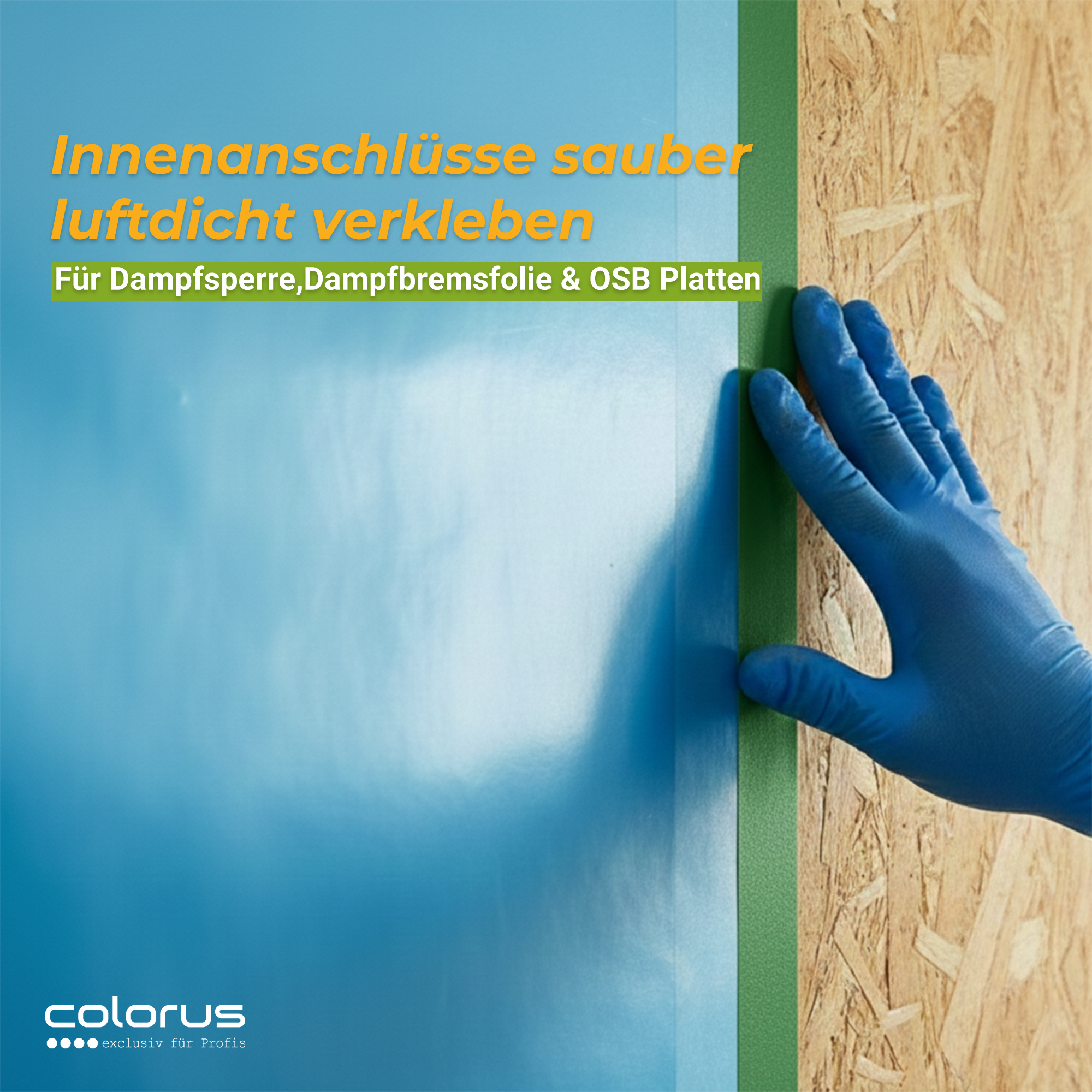 Colorus AggroFlex PLUS ruban adhésif pare-vapeur vert 25m 50mm