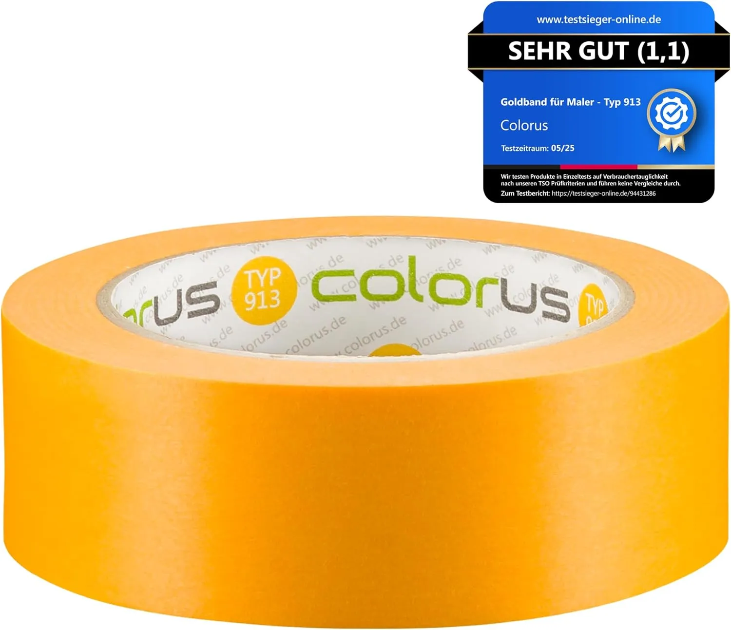 Colorus Profi Goldband Washi Tape UV 90 Klebeband 50m x 38mm