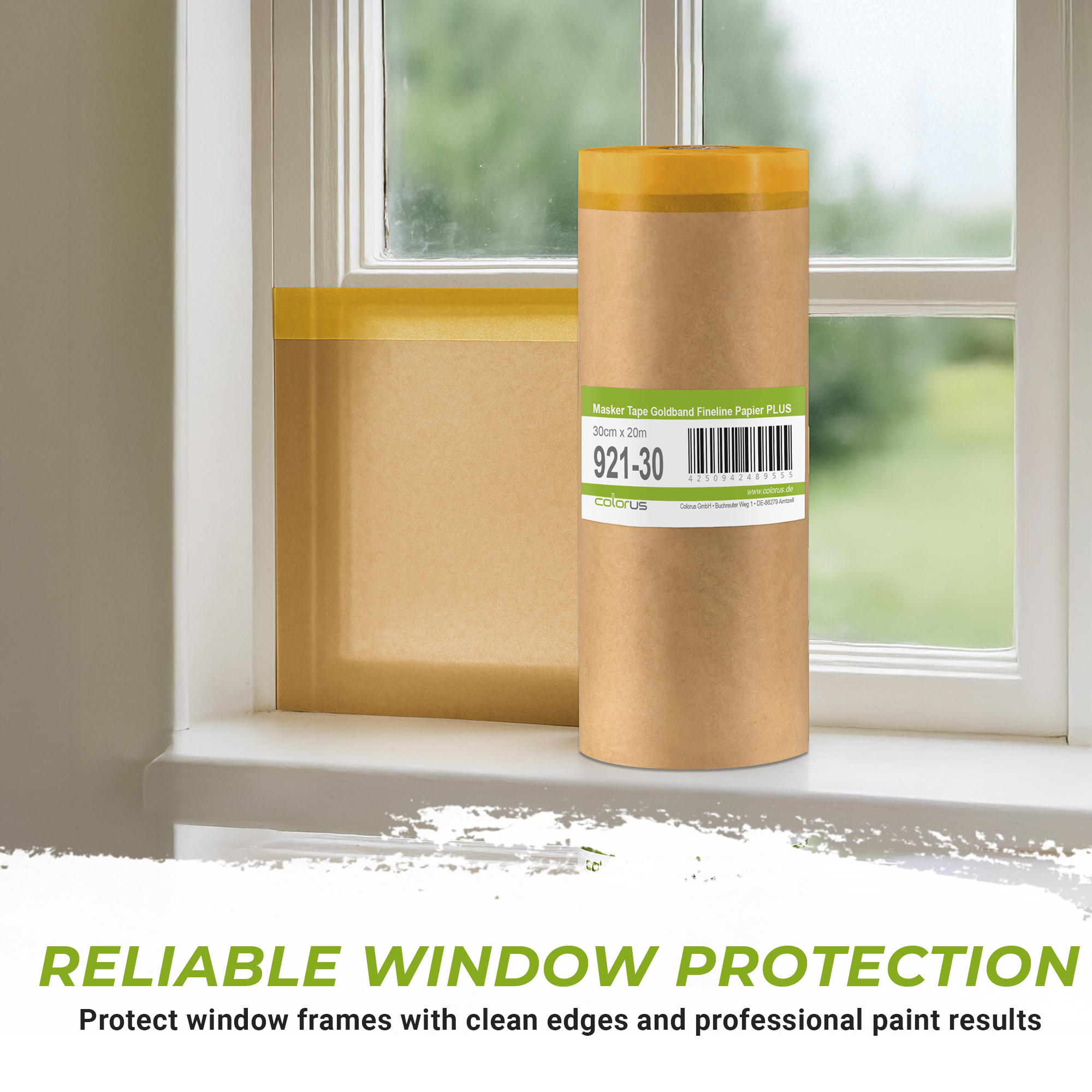 Colorus Premium Papier Masker Tape Goldband Fineline UV 30 30cm x 20m