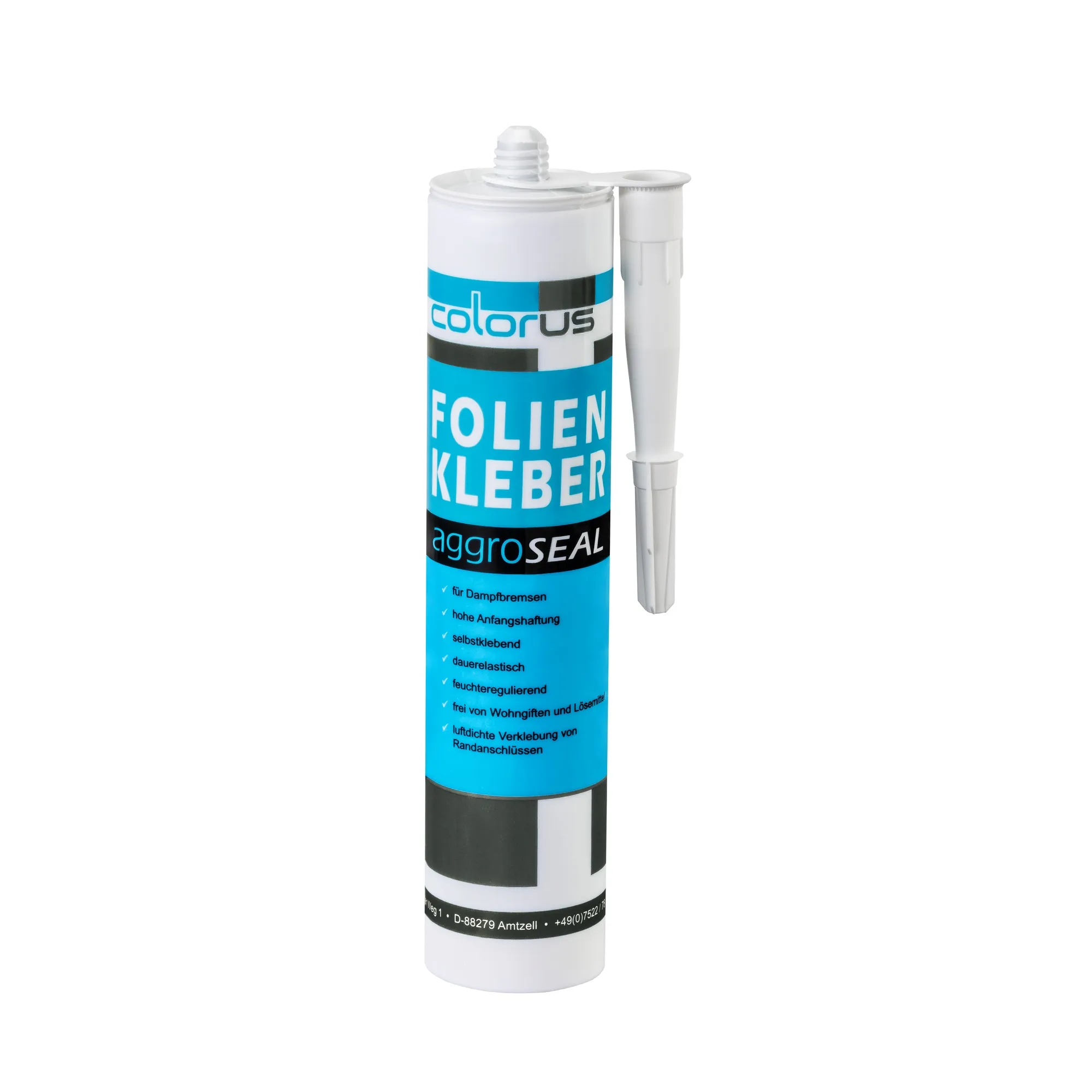 10 x Colorus Profi Folienkleber 310 ml | AggroSeal Dichtkleber Dichtmasse bauelastisch für Dampfbremsfolie Dampfsperrfolie Dampfsperre Dampfbremse | Folien-Anschlusskleber mit extrem hoher Haftung