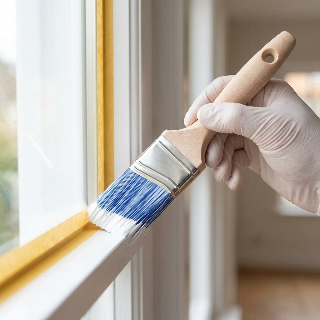Fensterrahmen streichen: Holzfenster lackieren ohne Abkleben-Frust