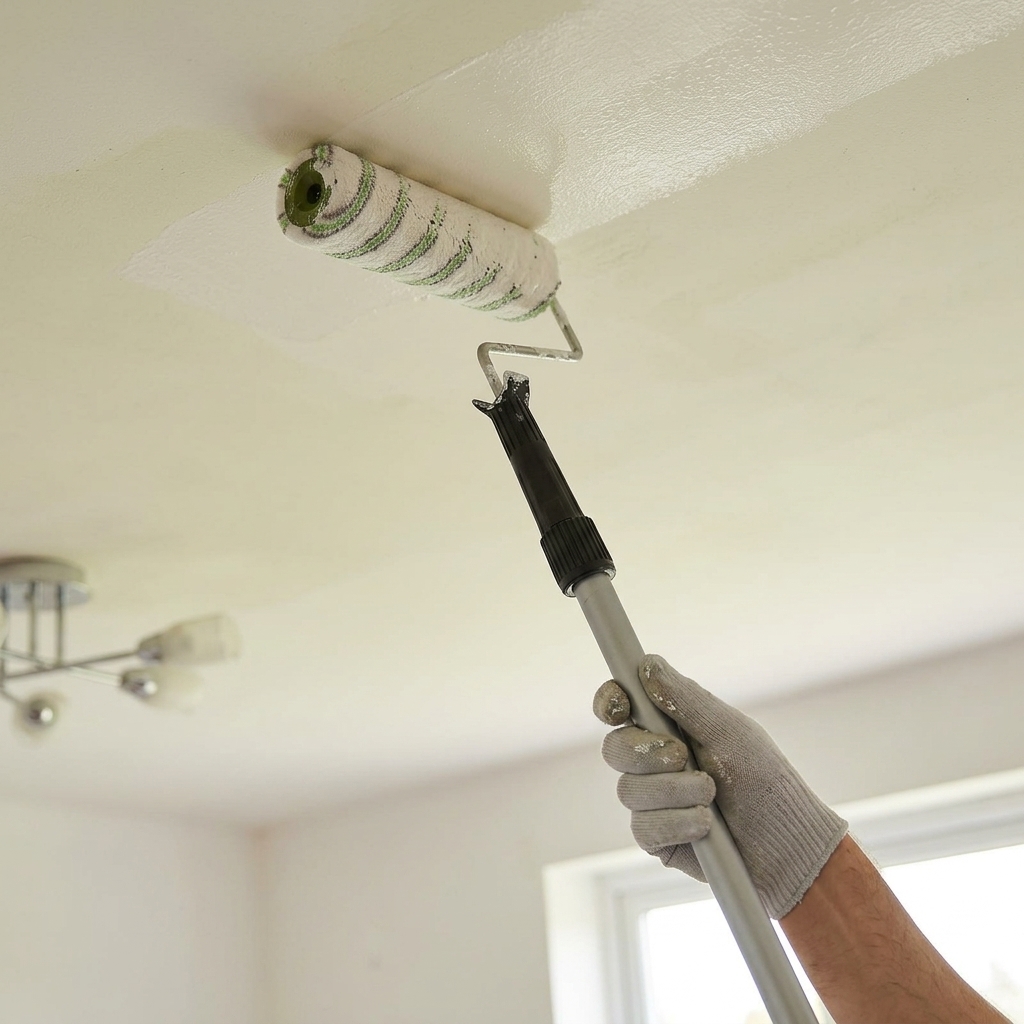 Decke streichen ohne Streifen: Welche Walze, welche Technik?