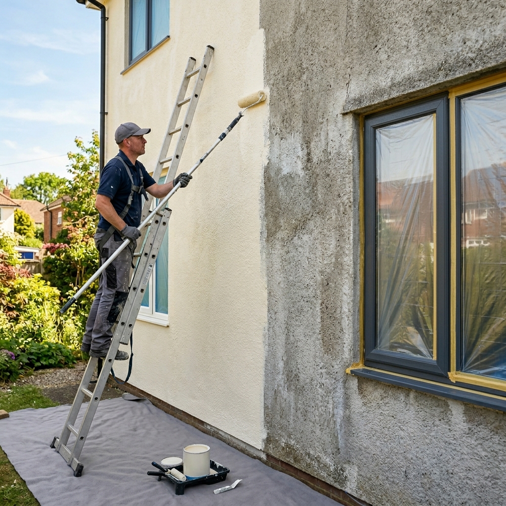 Fassade selbst streichen: Anleitung, Werkzeug & typische Fehler
