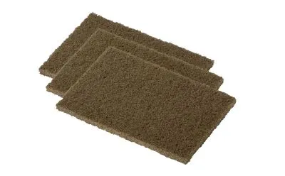 Drei Schleifvlies-Pads Körnung 150
