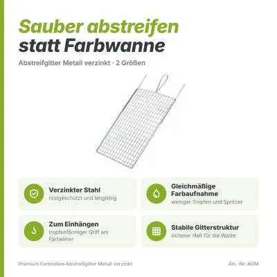 Abstreifgitter aus verzinktem Metall